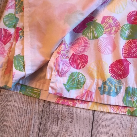 Lilly Pulitzer Wrap Skirt Sz 8 Shells Clam Digger - Picture 5 of 10